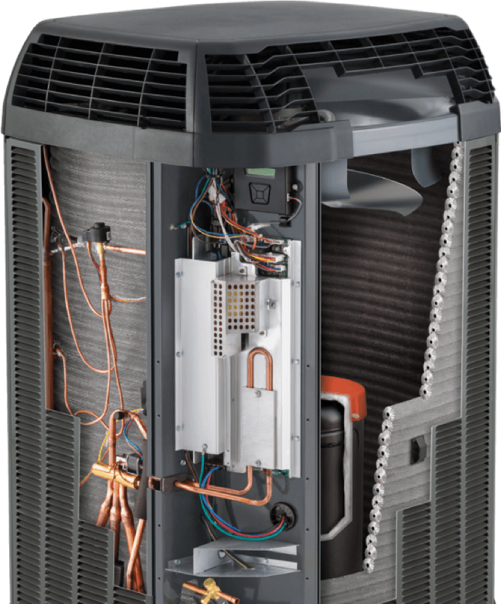 internals Inside of Air Conditioning Unit